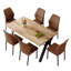 Ensemble de table de salle à manger Farmhouse pour 4 à 6 personnes, ensemble de table de cuisine en bois de style rustique-112246351-112246350