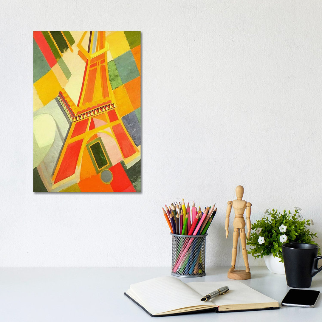 Eiffel Tower by Robert Delaunay - Wrapped Canvas Gallery-Wrapped Canvas Giclée