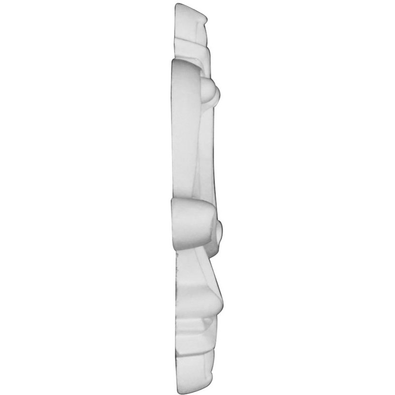 White Polyurethane Fleur-de-Lis Decorative Onlay