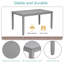Ensemble de salle à manger de cuisine 6 pièces, table de salle à manger rectangulaire en bois avec 4 chaises rembourrées et un banc-209118822-209118817