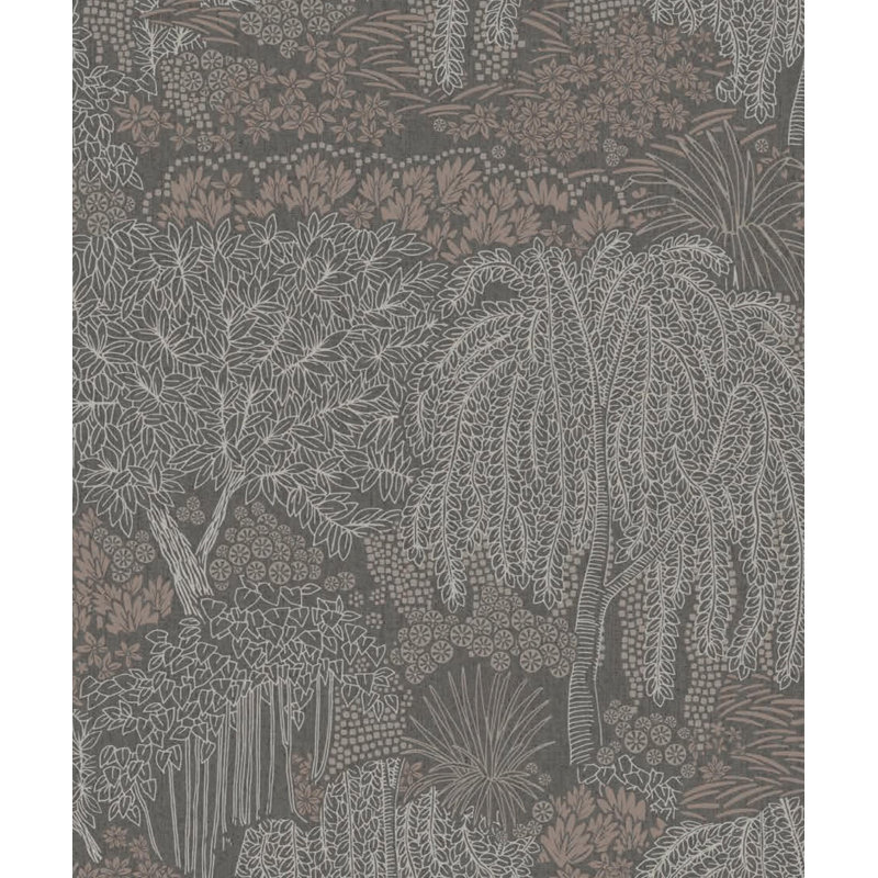 Einhardt Floral Roll, Graphite