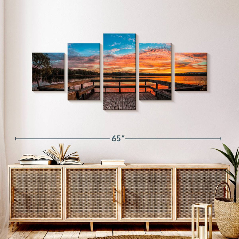 Scénique Sunrise Dock, H 24 po x l 55 po