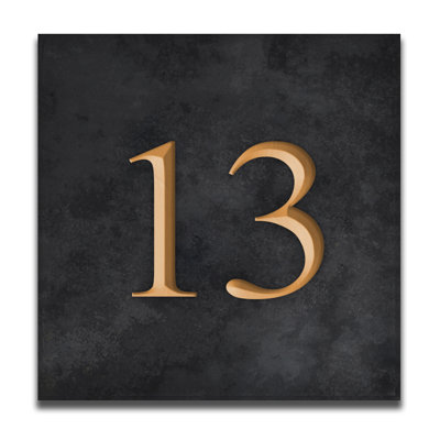 Velia 17.78cm H Stone House Number