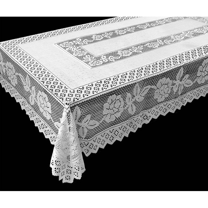 Winston Porter Weikhard Rectangle Floral Polyester Tablecloth & Reviews ...