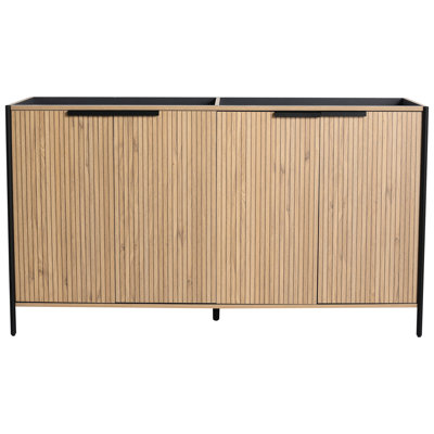 Meuble-lavabo de salle de bain 60 po - Café, de la lumière du soleil et de la fabrication