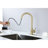 Pull Out Spray Kitchen Faucet, Brushed Gold Ornament, Stainless Steel, 360 Rotating Nozzle, Corrosion & Rust Character-1633256706