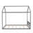 Wooden House Bed With Headboard-801188085
