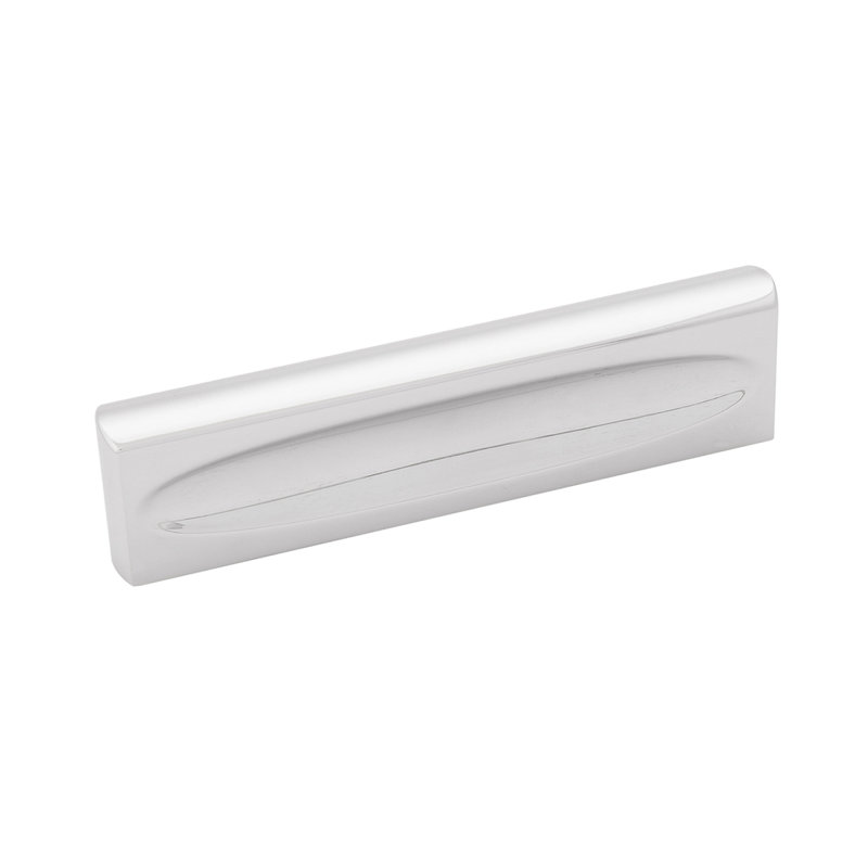 Ingot Bar Pull, Chrome, 3 3/4"