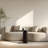 Modern Coffee Table with Tempered GlassTop