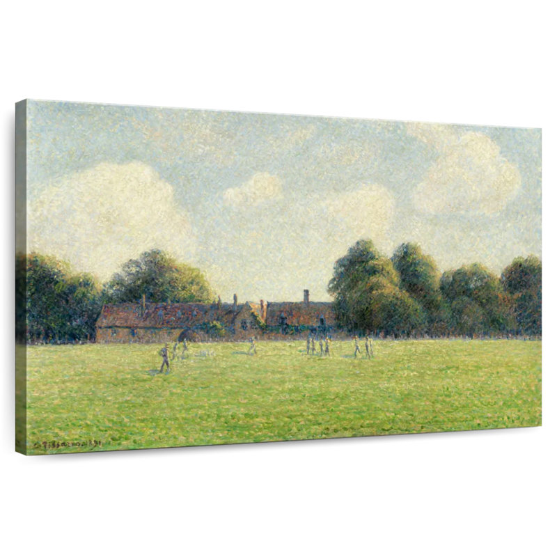 Sirci Hampton Court Green London 1891, H 30 po x l 45 po