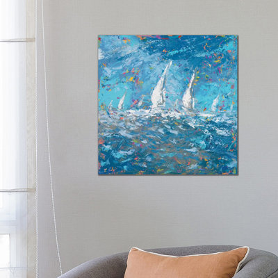 Sailing I by Kingsley - Wrapped Canvas Gallery-Wrapped Canvas Giclée