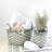 3-Pack Stackable Hand Woven Wicker Storage And Laundry Basket With Handles