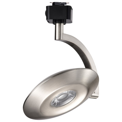 Tête de rail à DEL Orb 12 watts 3000K / 4000K / 5000K CCT Angle de faisceau 24 degrés sélectionnable blanc 120 Volt