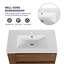 Meuble-lavabo mural 30 po avec lavabo en céramique à 2 tiroirs à fermeture en douceur-106364594