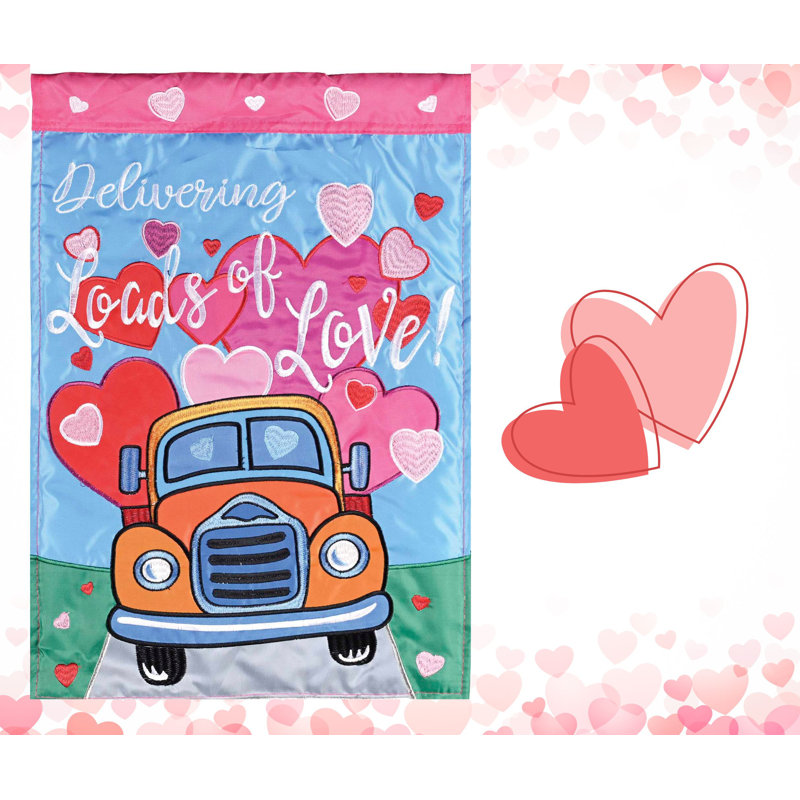 Camion de jardin avec livraison de l'amour