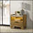 1-Drawer Nightstand with Integrated LED, Medium Oak
