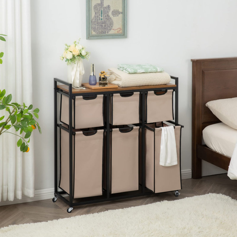 Rolling Laundry Hamper with Handles