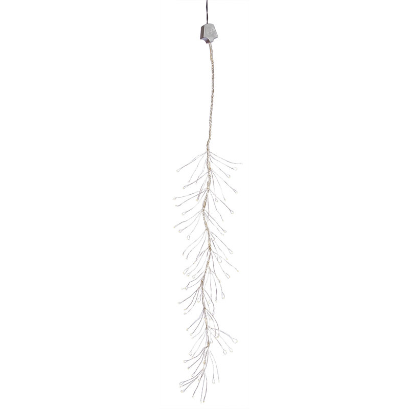 144 petites lumières de Noël pré-éclairées à DEL blanches avec fil de Noël - 5 pi