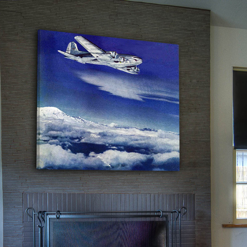 Above The Clouds - Wrapped Canvas Print, 46cm H x 46cm W