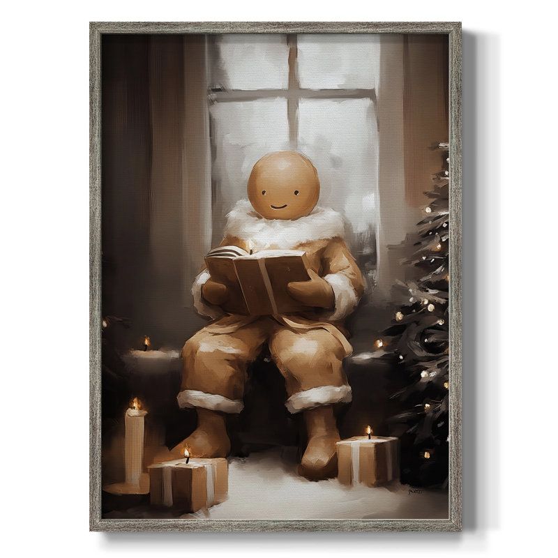 «Christmas Holiday Art», série 2-Lxxvi, reproduction encadrée - bois massif XMAI81854, H 21 po x l 17 po