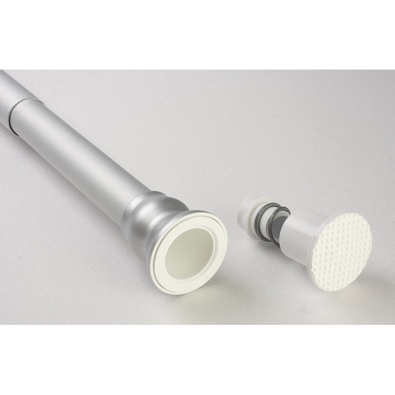 185cm Straight Tension Shower Curtain Pole, White
