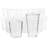 Gibson Home 16 Piece Swirl Clear Assorted Glassware Set