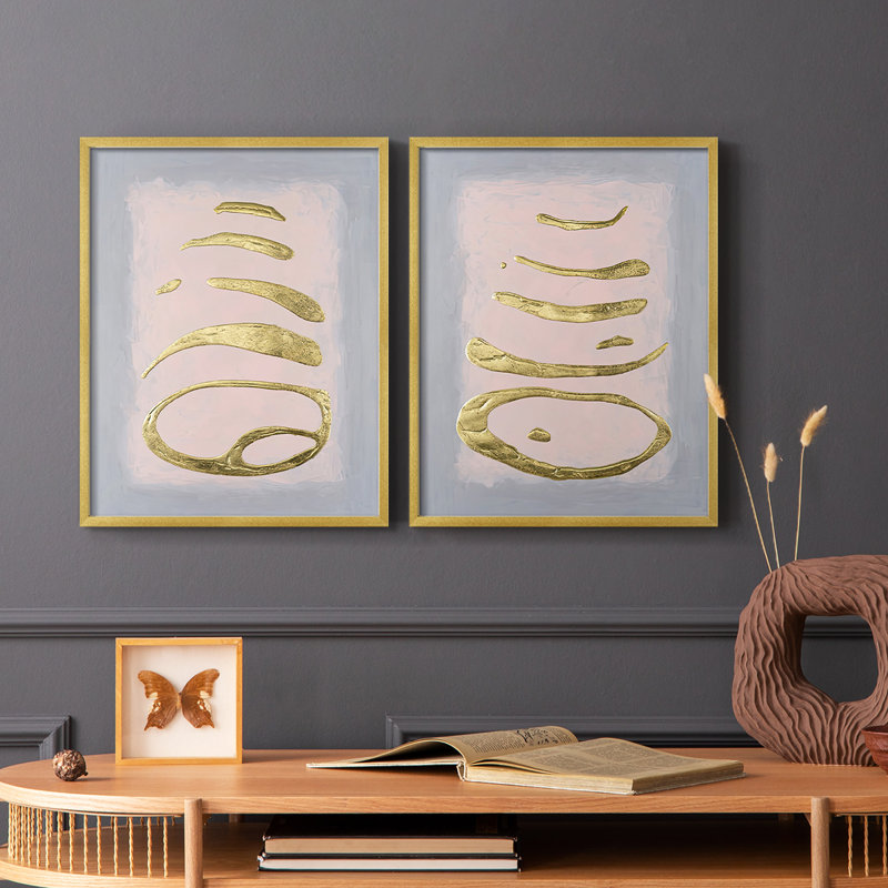 Impression sur toile Altustrulus I-Premium - prête à être accrochée - aucun clou requis - aucun clou requis, Doré