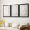 Série sur toile encadrée personnalisée - 3 pièces