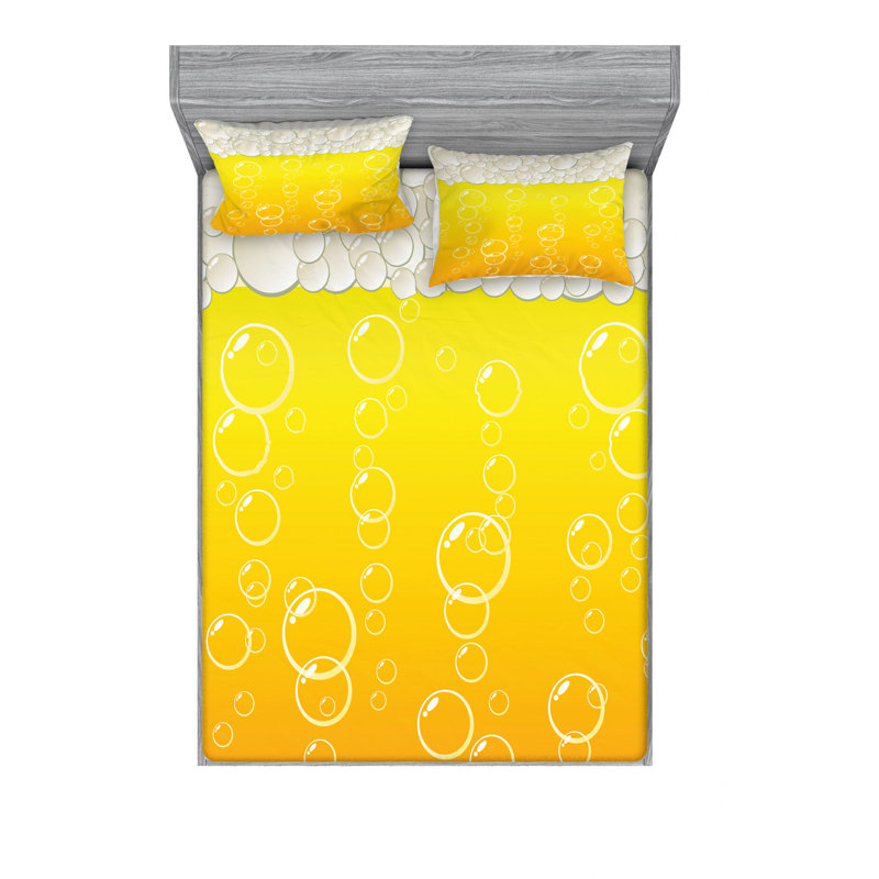 Microfiber Sheet Set, Queen Sheet Set with Fitted Sheet