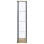 Vitrine 3 tablettes en verre transparent