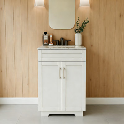 Modern 24" Bathroom Vanity Without Sink,Single Vanity