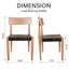 Chaise en cuir véritable Wogina-1589331234
