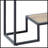 Rustic Oak And Black Console Table With 2 Shelves, Perfect For Industrial Decor And Extra Storage