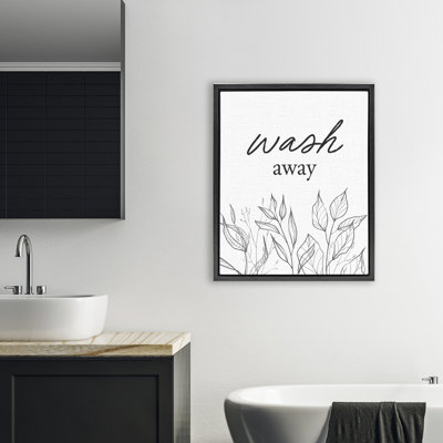 Cadre flottant minimaliste à motif de feuilles, design par lettré et doublé