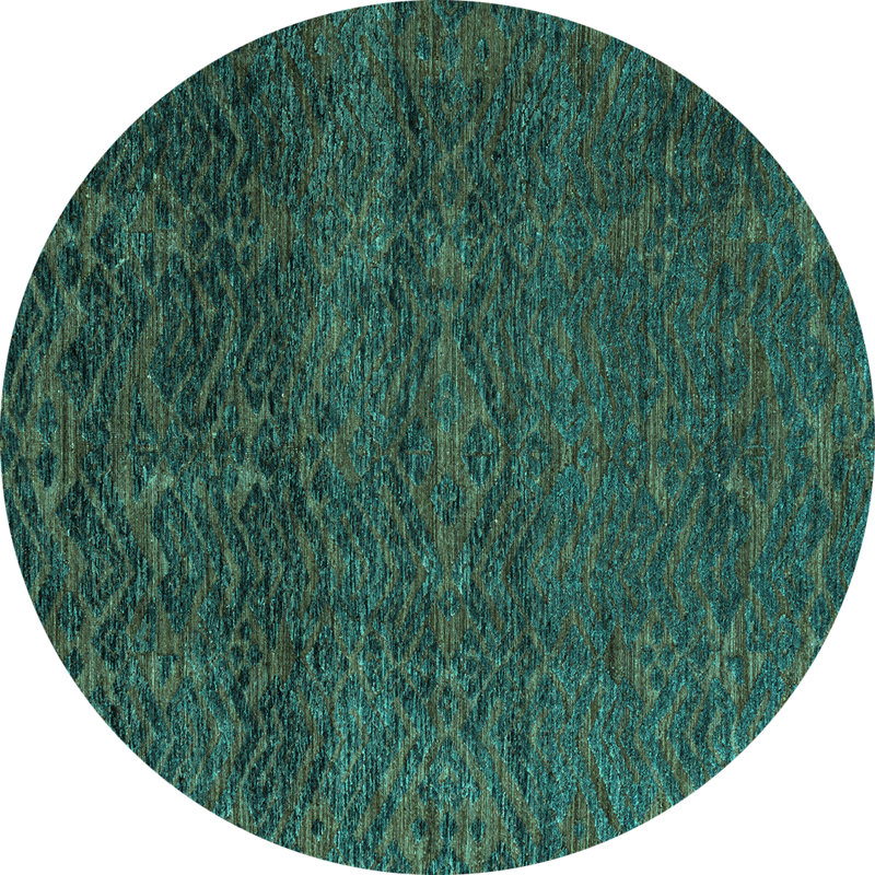 Abstract Indoor Rug, Round 8'