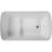 49'' X 28'' Acrylic Freestanding Soaking Bathtub, Square-Shape Japanese Soaking Hot Tub, Sit-In Design With Chrome Overflow And Drain, Available For Express Delivery-111090870