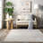 Nikita SpinClean Faded Geometric Machine Washable Area Rug-1872767573