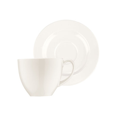 Porcelain Espresso Cup and Saucer