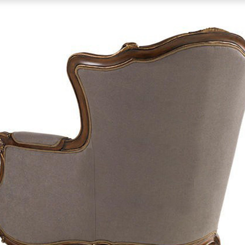 Light luxury style cotton and linen lounge chair