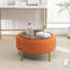 Miajah Upholstered Round Storage Ottoman-425328111