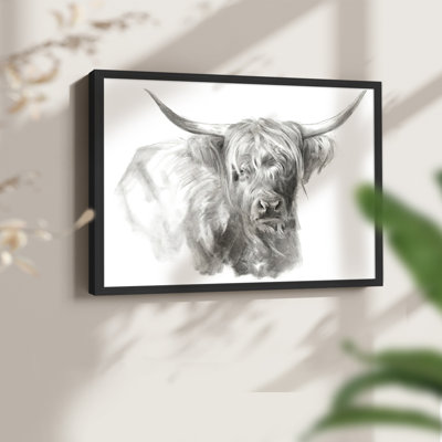 Soft Focus Highland Cattle I -Framed Print - Restickable