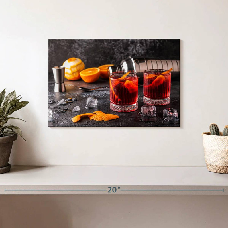 Yarlin Negroni For Two, 8" H x 12" W