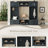 4-In-1 Detachable Hall Tree With Storage, 7 Hooks, Coat Rack, Drawers, Cabinet, And Shoe Bench For Entryway