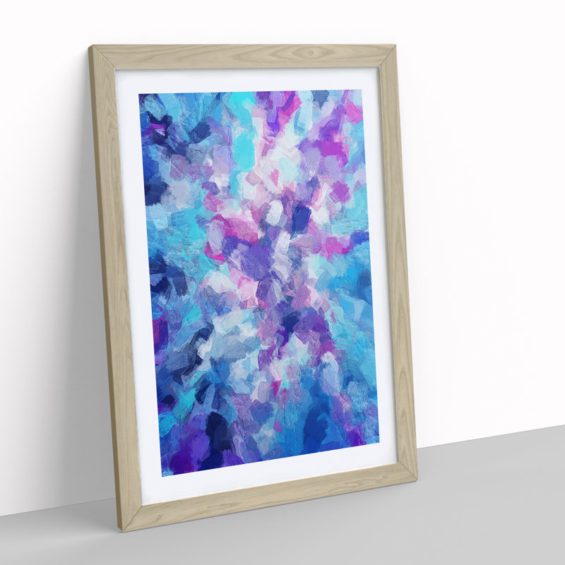 Depths Of The Forest Abstract - Single Picture Frame Print, 34cm H x 25cm W, Beige