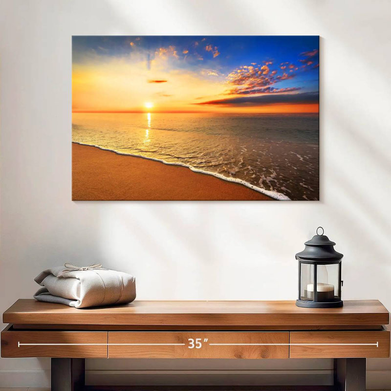 Gillard Sunrise At The Beach, H 16 po x l 24 po