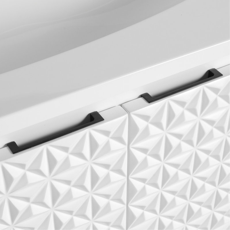 Armoire murale de salle de bain 30 po - Portes à fermeture douce, contreplaqué blanc pour petites salles de bain - Poignées de meuble-lavabo, Salle de bain