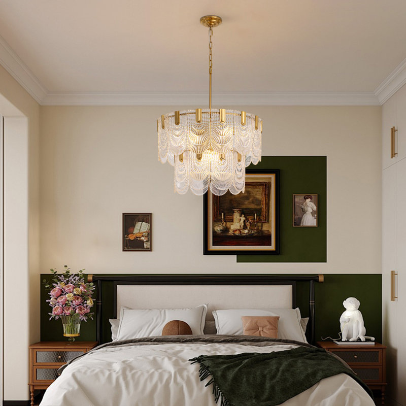 Aurthur 9 - Light Dimmable Tiered Modern Chandelier