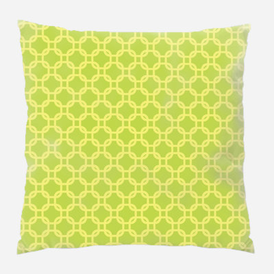 Abstract Geometric Microsuede Reversible Throw Pillow
