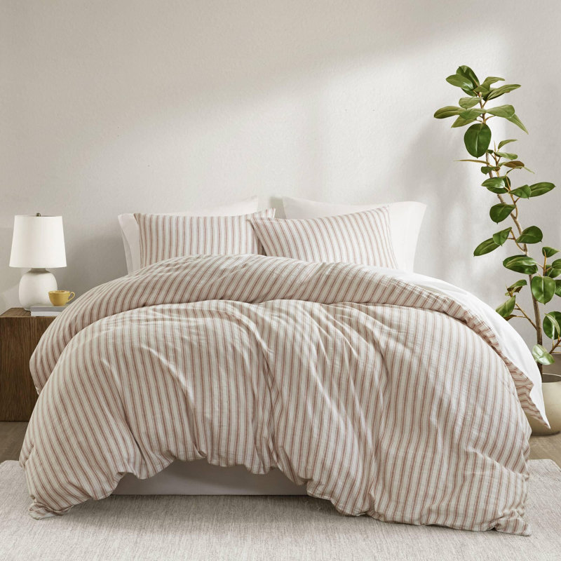 Linen-cotton-rayon Duvet 3 Piece Set