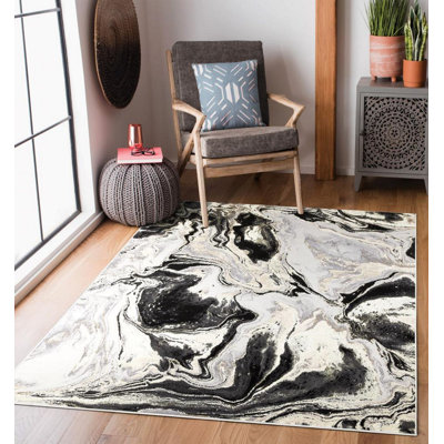 Aaron-Jay Abstract 80cm X 150cm Area Rug